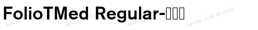 FolioTMed Regular字体转换 FolioTMed Regular字体转换